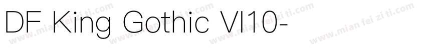 DF King Gothic VI10字体转换